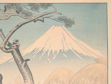 Tsuruta Gor — Yoshiwara no Fuji (Mount Fuji gezien vanaf