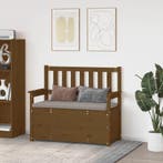 vidaXL Bankje 112,5x51,5x96,5 cm massief grenenhout, Huis en Inrichting, Verzenden, Nieuw