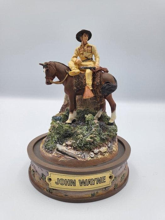 The Franklin Mint - John Wayne - Sculpture peinte à la main, Antiek en Kunst, Antiek | Speelgoed