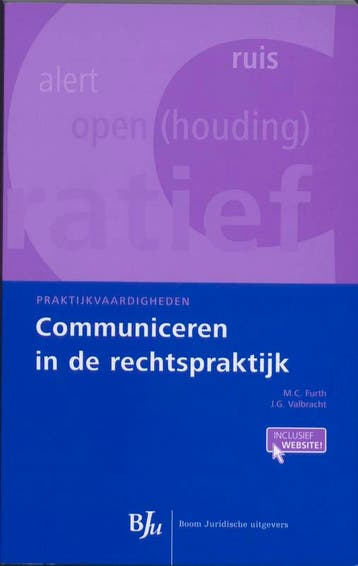 Communiceren in de rechtspraktijk / Praktijkvaardigheden, Verzenden, Gelezen, J.G. Valbracht