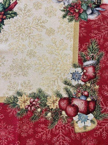Tafelmiddenstuk - Kerstbetovering – Feestmagie - Katoen, Diversen, Nieuw
