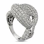 Bague - 14 carats Or jaune, Bague exclusive en or blanc 14K