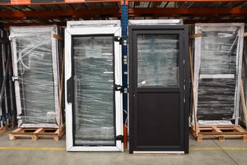 pvc dubbele buitendeur, ramen, schuiframen, RAMENHAL 7039, Ophalen of Verzenden, Buitendeur