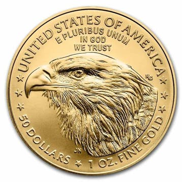 Verenigde Staten. 50 Dollars 2025 1 oz $50 USD American Gold, Postzegels en Munten, Edelmetalen en Baren