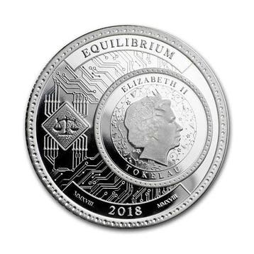 Tokelau. 5 Dollars 2018 1 oz $5 NZD Tokelau Silver