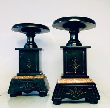 Tazza - Napoléon III – porte-bougies World Tour / Tazzas -, Antiquités & Art