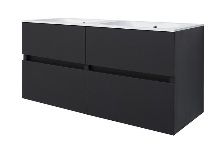 Bora-Black-Greeploos meubel onderkast 4 laden zonder, Maison & Meubles, Salle de bain | Meubles de Salle de bain, Enlèvement ou Envoi