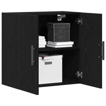 vidaXL Wandkast 60 x 31,5 x 60 cm Bewerkt hout Zwart Eiken, Huis en Inrichting, Verzenden, Nieuw