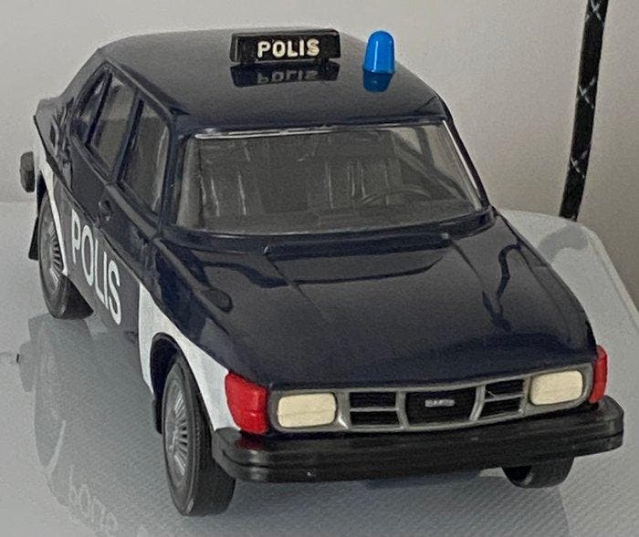 Stahlberg 1:24 - Modelauto - Saab 99 Polis (politie) - Zeer, Antiek en Kunst, Antiek | Overige Antiek