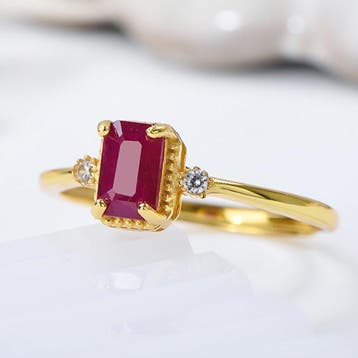 Zonder minimumprijs - Ring - 18 karaat Verguld, Zilver, Geel, Nieuw