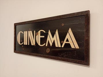 Marchesin insegne Rovigo - Ijzeren uithangbord Cinema -