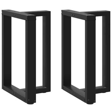 vidaXL Eettafelpoten 2 st T-vormig 60x35x(72-73) cm staal, Verzenden