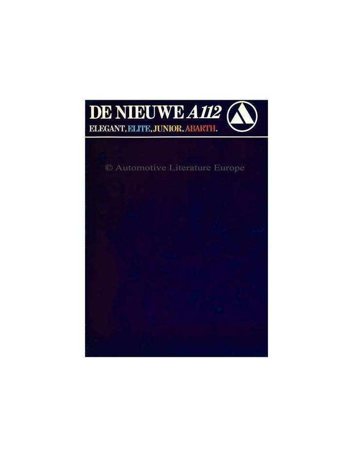 1981 AUTOBIANCHI A112 BROCHURE NEDERLANDS, Livres, Autos | Brochures & Magazines, Enlèvement ou Envoi