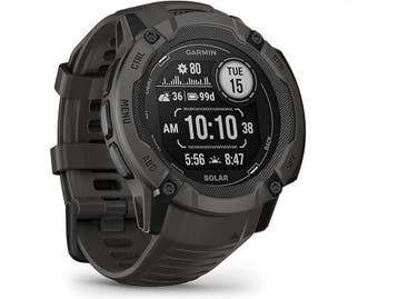Garmin Instinct 2X Solar 50 mm grafiet met een grafiet, Verzenden, Zo goed als nieuw, Garmin
