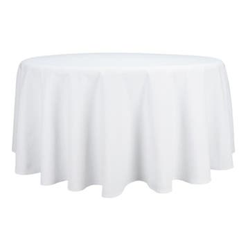 Tafelkleed Rond White Wit 275cm Ø - Treb SP, Huis en Inrichting, Verzenden, Nieuw, Overige kleuren, Tafelkleed of Tafelzeil