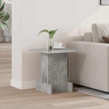 vidaXL Bijzettafel Beton Grijs 35,5 x 35 x 40 cm Bewerkt, Verzenden, Nieuw
