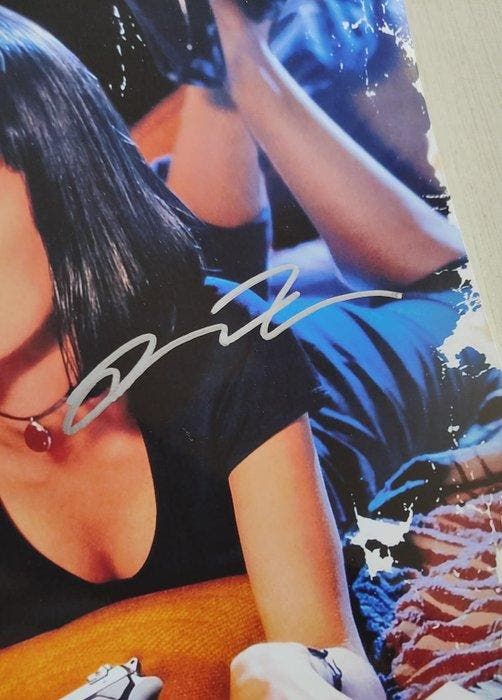 Pulp Fiction - Quentin Tarantino - Signed Poster Photo, Collections, Cinéma & Télévision