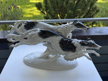Rosenthal - Figurine - Windhunde - Porcelaine, Antiquités & Art
