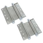 Bommer scharnier dubbelwerkend 150 mm rvs 2 stuks, Doe-het-zelf en Bouw, Nieuw