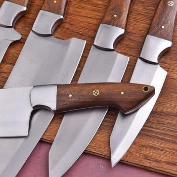 Keukenmes - Chefs knife - hout en D2-staal - Japan
