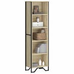 vidaXL Boekenkast 50x31x169 cm bewerkt hout sonoma, Verzenden