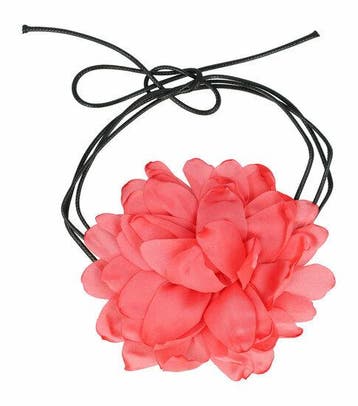 Haarband Bloem - Veter - Striklint - Koraal Roze
