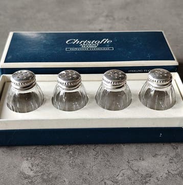 Christofle, Cardeilhac - Zoutvat (4) - .950 zilver -, Antiek en Kunst