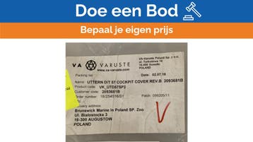 Bieden: Black Canvas Cockpit Cover for Uttern D/T 57 - VK_U, Ophalen of Verzenden
