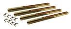 Set van 4 pianoscharnieren (goud, 175x17x1,2 mm, inclusief, Verzenden, Nieuw