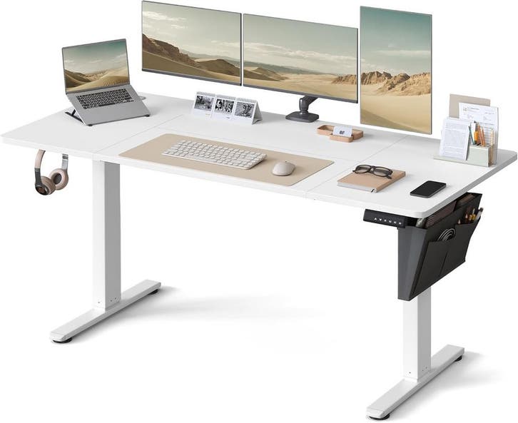 Zit sta bureau 160x70 cm - hoogte verstelbaar 72 t/m 120 cm, Huis en Inrichting, Bureaus, Verzenden