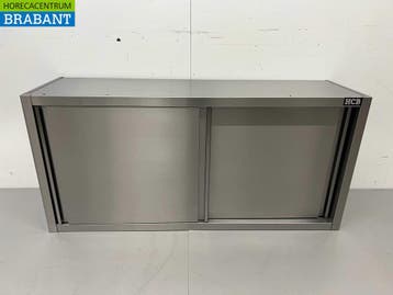HCB RVS Wandkast Kast Premium-line 2 Schuifdeuren 140 cm, Ophalen of Verzenden