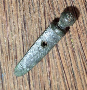 Oud-Romeins Brons gladius zwaard hanger legionair amulet