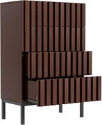 Commode - Dressoir - Ladekast - 60x34,5x92 cm - Bruin - UEV, Verzenden, Nieuw