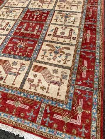 Afghaanse Soumack - Gereinigd - handgeknoopt - wol - Tapijt, Nieuw