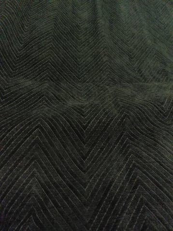 Meravigliosa e calda ciniglia effetto chevron, verde bosco