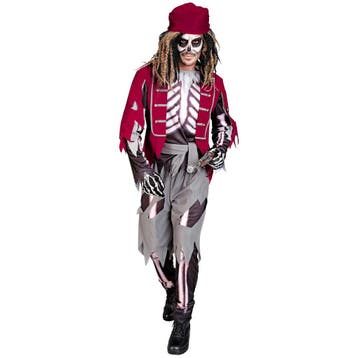 Halloween Kostuum Heren Piraat Skelet, Verzenden, Nieuw