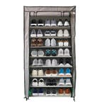 Lendo Online Schoenenkast opvouwbaar 9 vak 90x28x163cm grijs, Verzenden, Nieuw