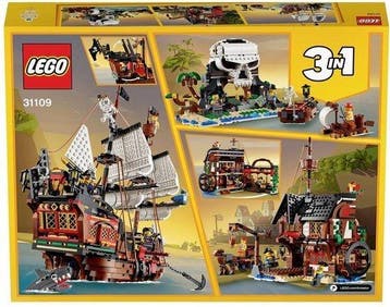 Lego Set - 31109 - Creator - Pirate Ship 3-in-1, Nieuw