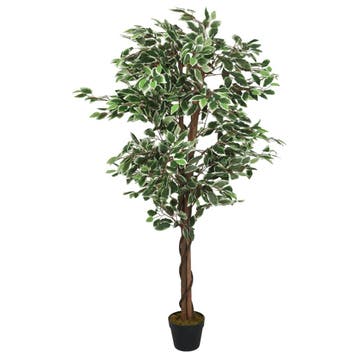 vidaXL Kunstplant ficus 756 bladeren 150 cm groen, Verzenden, Nieuw