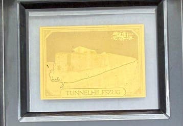 Tsjaad. 3000 Francs Tunnelhilfszug & Tragkraft , oro 2 x