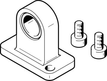Festo Flasque Orientable Taille 12 - 161818, Verzenden