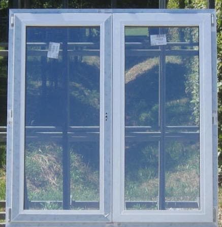 pvc raam , chassis ,venster 138 x 145 wit / antraciet, Doe-het-zelf en Bouw, Raamkozijnen en Schuifdeuren, Inclusief glas, Nieuw