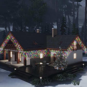 vidaXL Lichtgordijn met 400 LEDs en 8 functies 10 m, Verzenden