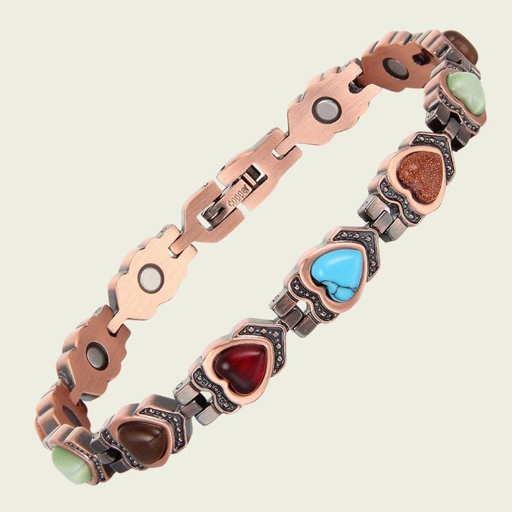 Luxe gezondheidsarmband magnetisch koper - 0,8 cm, Sports & Fitness, Produits de santé, Wellness & Bien-être, Enlèvement ou Envoi