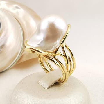 Parel - Argento 925 - Ring - perla edison