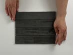Wandtegel Ragno Kalon Handvorm Antraciet Glans 5x25, Nieuw, 20 tot 40 cm, 10 m² of meer, Wandtegels