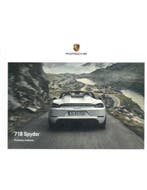 2021 PORSCHE 718 SPYDER HARDCOVER BROCHURE ENGELS, Nieuw