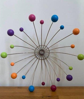 Fruitmand - Plastic, Chroom - Sputnik, Ruimtevaarttijdperk
