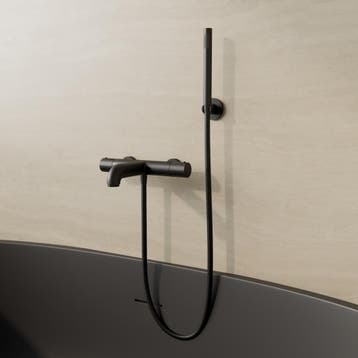 Bad/Douchekraan BWS Colorato Opbouw Thermostatisch Mat Zwart, Doe-het-zelf en Bouw, Sanitair, Ophalen of Verzenden, Nieuw, Kraan