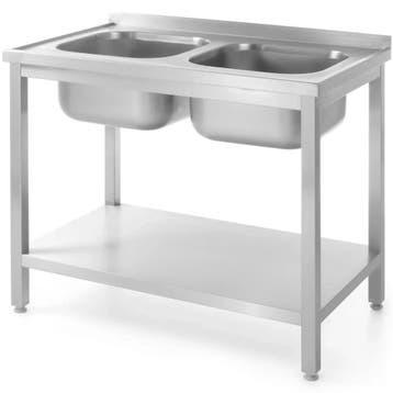 Spoeltafel | ProfiLine | RVS | 2 Spoelbakken (Midden) |, Verzenden, Nieuw in verpakking